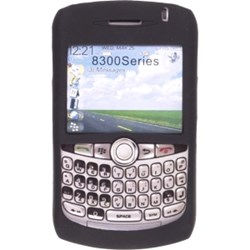 Blackberry Compatible Milante Silicone Skin Case - Black  MIL- SK83BKBLACK